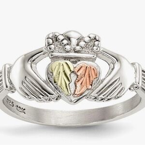 925+12k Claddagh ring